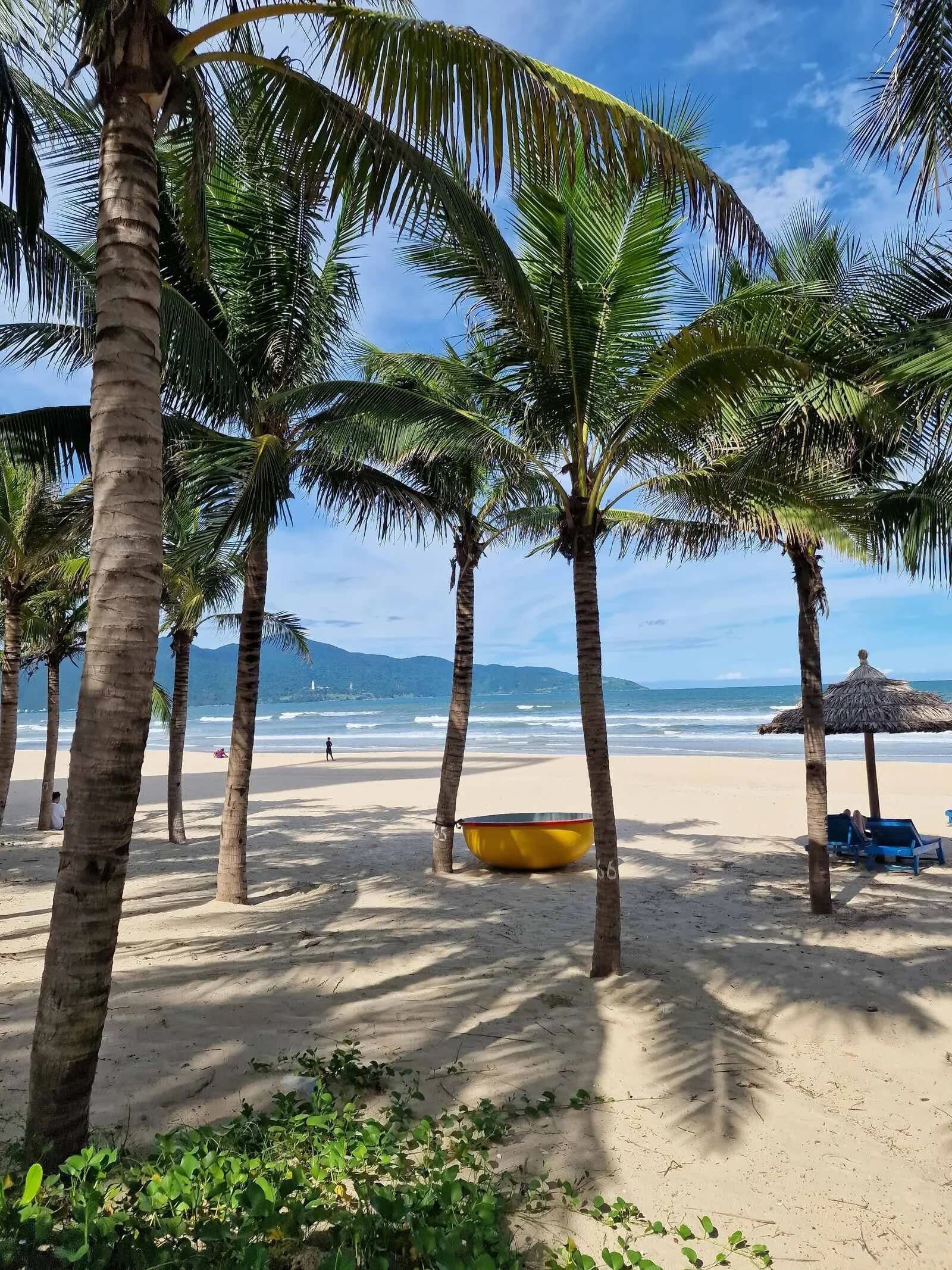 A sunny coastline in central Vietnam