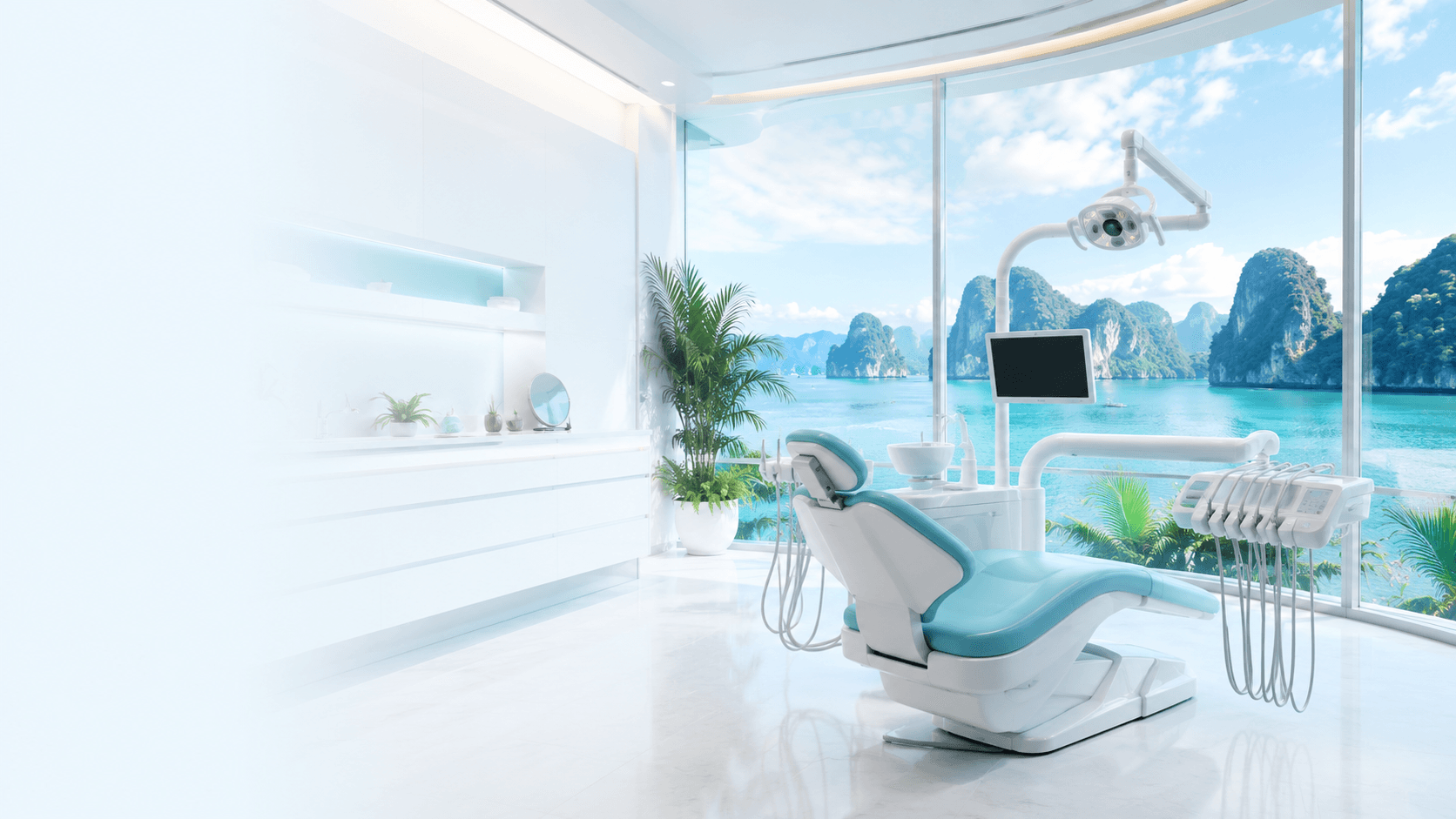 Luxury seaview dental suite overlooking Ha Long Bay