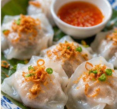 White rose dumplings